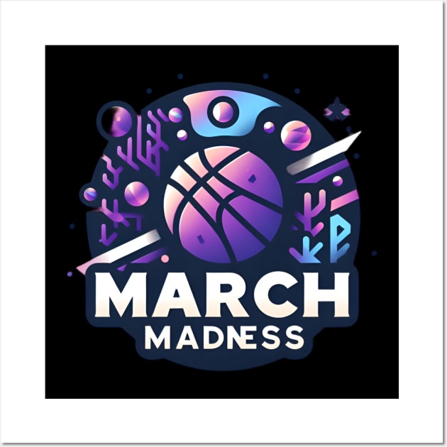march madness final four Wall Art by CreationArt8
